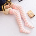 thumbnail image 4 of Calcetines Lindos Hasta La Rodilla Con Forma De Animal, Estampado De Rayas Transpirables, Calcetines Largos Y Cálidos Hasta El Muslo Para Niñas, 4 of 5