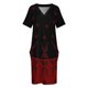 thumbnail image 4 of Vestido holgado con bolsillos Night Stars (granate/negro), vestido de mujer, ropa de mujer, vestido elegante coreano para mujer, traje de verano para mujer, 4 of 7