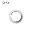thumbnail image 4 of Inteprter 100 Uds. Pantallas de lámpara de plástico anillos de pantalla adaptador de luz de soporte de bombilla desmontable de retención blanca Electrónica Blanco, 4 of 6
