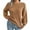 Khaki, variant on Lilgiuy Women's Casual Colorful Long Sleeve Off Shoulder Knit Sweater Crew Neck Sweater,Khaki,6 2022 Fall Winter
