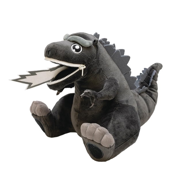 Peluche QMx Godzilla blanco y negro PX ZIPPERMOUTH 22 cm