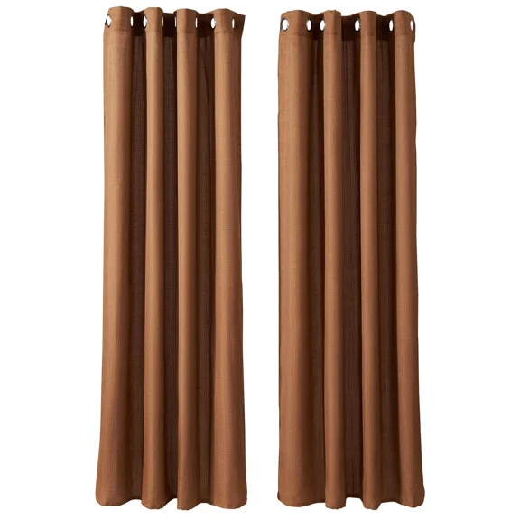 Natural Linen Grommet Curtains 52x84 Inch Set of 2,Thick Light Filtering Drapes for Living Room,Bedroom,Farmhouse,Office,and Sunroom Privacy