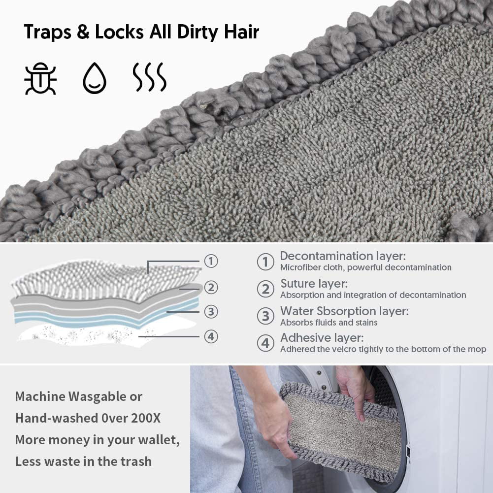 SUPTREE Floor Spray Mop with 3 Washable Microfiber Pads photo 5