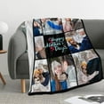 thumbnail image 5 of Personalized Fleece Throw Pictures Blanket for Family Custom Blankets with Photo Collages Custom Blanket with Picture Customized for Mother's Father's Day Christmas Birthday Gifts(5 Sizes) Blankets, 5 of 5