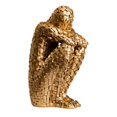 thumbnail image 1 of Abbracc Creative Abstract Thinker Figure Bookends Housewarming Gifts Mosaic Figurine For Aureate, 1 of 8