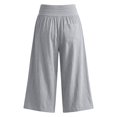 thumbnail image 4 of Breezora Casual Womens Linen Cotton Wide Leg High Waist Pants Relaxed Trousers for Daily Summer Wear, 4 of 6