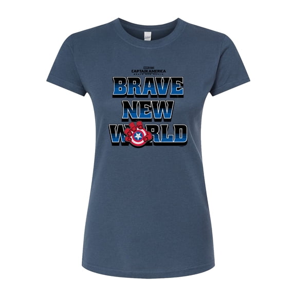 Marvel Captain America: Brave New World - Logo - Juniors Fitted Tee