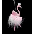 thumbnail image 2 of Kurt Adler 5.5-Inch Pink and White Flamingo Christmas Ornament, 2 of 4