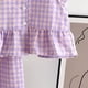 thumbnail image 4 of Top de Encaje de Manga Corta con Pantalones Acampanados, Lindo Conjunto de Dos Piezas para el Conjunto de Pantalones Cortos de Bebé, Poliéster Suave para el Sueño Y el Ocio Diario, 4 of 6