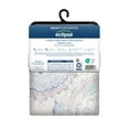 thumbnail image 5 of (2 pack) Eclipse Draft Stopper Room Darkening Fleece Lined Rod Pocket, Single Curtain Panel, Blue Medallion, 42" W x 63" L, 5 of 8