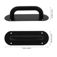 thumbnail image 2 of UPKOCH Storm Door Handle Replacement Stainless Steel Black 1Pack for Residential Homes, 2 of 8