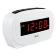 thumbnail image 2 of Equity by La Crosse 30227 Digital 0.60 In. Red LED Electric White Alarm Clock, 2 of 6