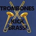 thumbnail image 2 of CafePress - Trombones Kick Brass Maternity Dark T Shirt - Maternity Dark T-Shirt, 2 of 3