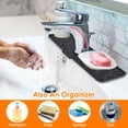 thumbnail image 2 of Kitchen Sink Faucet Splash Guard, iMounTEK Silicone Faucet Water Catcher Mat Sink Protectors Splash Countertop,Black, 2 of 6