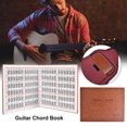 thumbnail image 3 of Thinsony 6 String Guitar Chord Book Universal Students Leather Cover Foldable Practice Books Birthday Gift Practice Books, 3 of 9