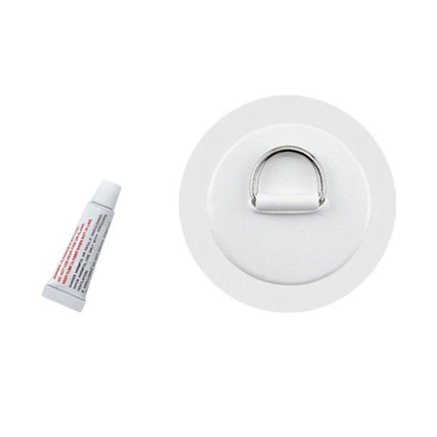 Almohadilla / Parche De Anillo En D De Acero Inoxidable Para Botes Inflables De PVC Blanco Sunnimix Parche de anillo D de acero inoxidable