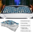 thumbnail image 5 of Disketp Windshield Sun Shade, Car Sun Shade For Front Window Anchors Sunshades Sun Visor Protector Blocks Uv Rays Foldable, 5 of 9