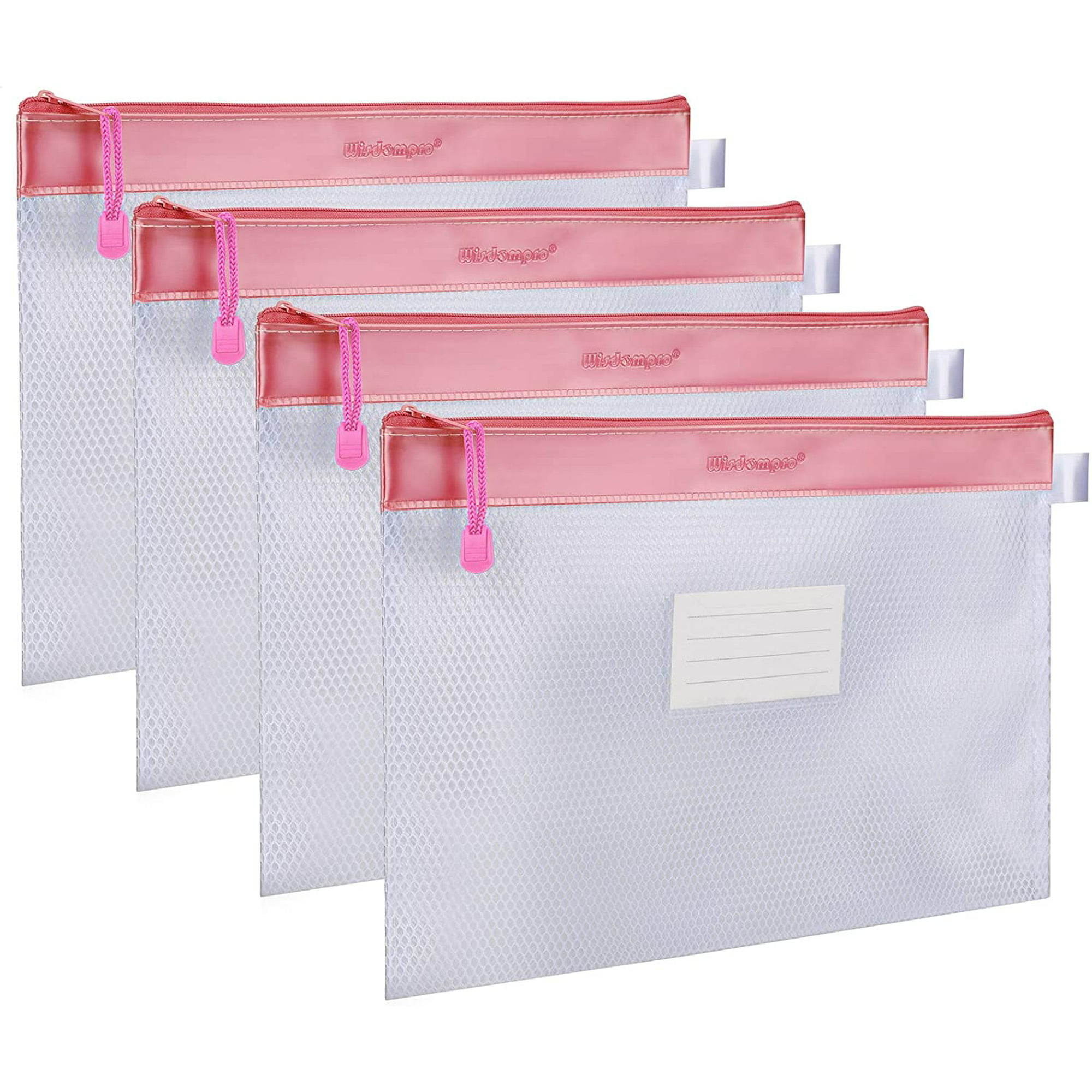 Zipper File Bag, Wisdompro 4 Pack Letter Size Paper Document Storage File Zipper Pouches Holder with Label Pocket Organizer for Office Documents, Business Receipts, User Manual, Magazines - Blue | Walmart Canada