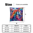 thumbnail image 5 of Robot Unicorn Attack Covers Inserts with Unique Patterns - Set of 2 Chair Pillow Covers, Available in 16x16, 18x18, 20x20 Inches for Any Occasion, 5 of 6