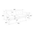 thumbnail image 4 of Novogratz Regal Futon: Grey Linen, 4 of 21