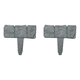 thumbnail image 1 of Borde de valla de césped FLhrweasw borde de inserción flor de planta de plástico gris 20 piezas, 1 of 4