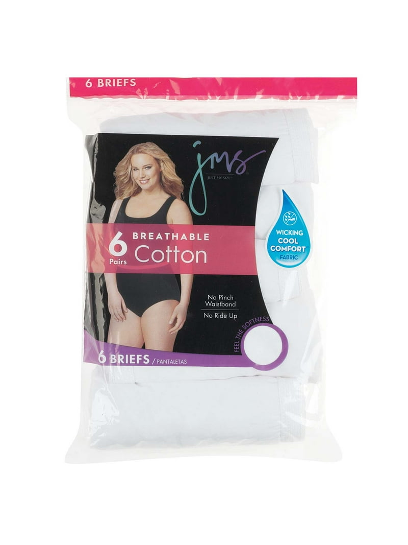 Calzoncillos De Cintura Alta Just My Size Mujer - Pack De 6, Algodón, Transpirables
