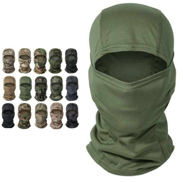 Pasamontañas De Camuflaje 3D Con Hojas - Para Caza, Airsoft, Paintball Y Actividades Tácticas