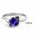 thumbnail image 2 of Luxe Jewelry Designs Women's Stainless Steel Ring with Tanzanite Cubic Zirconia - Size 5 (Pack of 2), 2 of 4
