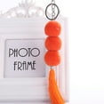 thumbnail image 3 of Porte-clés Pompon Fait Main Boho Pompon Charme Sac à Main Charme pour Femmes, 3 of 10