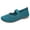 Green, variant on Gealkoca Women's Mary Jane Flats Slip On Walking Shoes Breathable Mesh Wide Toe Ballet Shoes Women's Casual Soft-Soled Closed Toe Flat Shoes
