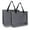 Black, variant on 2Pcs Large lightweight Mesh Beach Tote Bag With Button Reusable Pool Bag for Travel Shopping Gym
