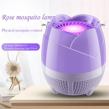 

TANGNADE Plug-In Lamp Household Lamp Mute Suction Bedroom Control Fly Outdoor Solar Powered Purple