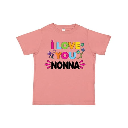 

Inktastic I Love You Nonna with Flowers Gift Toddler Toddler Girl T-Shirt