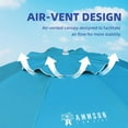 thumbnail image 4 of AMMSUN 6.5ft Beach Umbrella for Sand with Tilt & UPF50+ Sun Protection & Carry Bag,Sky Blue, 4 of 9