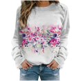 thumbnail image 1 of Sudadera Para Mujer Sudaderas Con Cuello Redondo Estampado de Otoño Camisetas de Manga Larga Recreativas Odeerbi ODB149687, 1 of 8