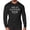 Silver On Black, variant on Gymish Do It Now Lightweight Long Sleeve Hooded T-shirt for Men
