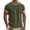 Green, variant on Mens Summer Casual Linen T Shirts Solid Color Crewneck Tees Short Sleeve Pullover Lightweight Daily Tops Black M