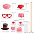 thumbnail image 2 of 25Pcs Valentines Day Decorations Valentine's Day Photo Booth Props Decor, 2 of 5