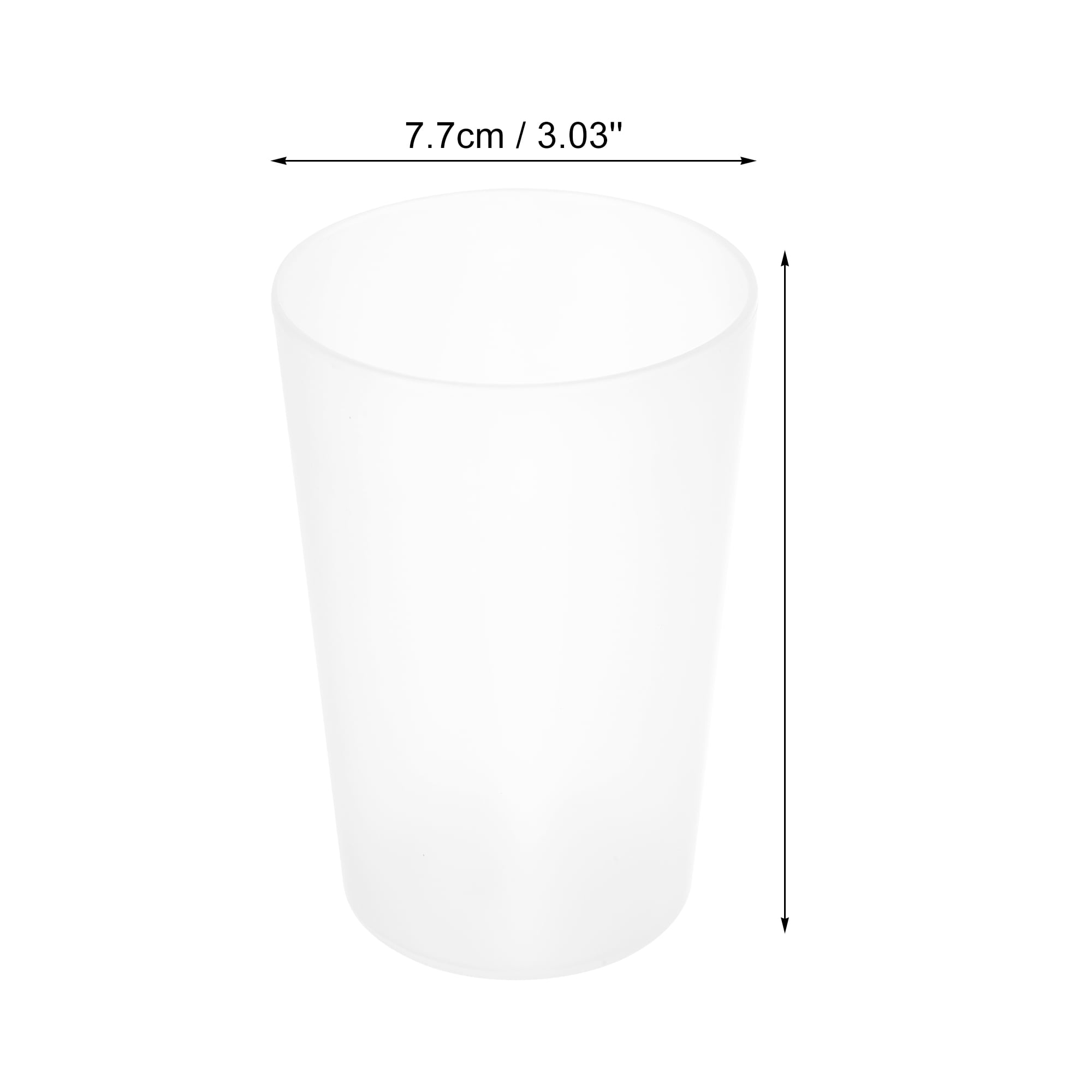 Unique Bargains 2pcs Bathroom Toothbrush Tumblers PP Cup for Bathroom 4.92''x3.03'' Clear, Gray
