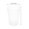 thumbnail image 4 of Unique Bargains 2pcs Bathroom Toothbrush Tumblers PP Cup for Bathroom 4.92''x3.03'' Clear, Gray, 4 of 7