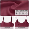 thumbnail image 5 of 2 Pack Women's Spaghetti Strap Crop Cami Tank Tops, U Neck Low Back Slim Fit Sleeveless Layering Camisole, 5 of 8