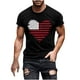 thumbnail image 2 of Tops para hombre, blusas y camisas de cuello redondo y manga corta para hombre, camiseta de cuello redondo y manga corta con estampado de la bandera del Día de la Independencia de Estados Unidos para, 2 of 5