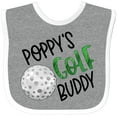 thumbnail image 3 of Inktastic Poppy's Golf Buddy with Golf Ball Boys or Girls Baby Bib, 3 of 4
