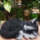 thumbnail image 4 of Estatua de jardín, escultura de chat, figura de resina, figura de resina decorativa para interiores. Negro, 4 of 7
