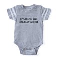 thumbnail image 1 of CafePress - Spare Holiday Cheer_Bl - Cute Infant Baby Football Bodysuit, 1 of 1