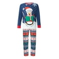 thumbnail image 2 of Family Matching Christmas Pajamas Set Cartoon Penguin Print Long-Sleeved Tops Snowflake Trousers, 2 of 10