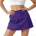 thumbnail image 3 of QATAINLAV Tennis Golf Skorts for Women High Waisted Shorts with Pocket Solid Casual Sport Running Pickleball Athletic Skirted Shorts Blue M, 3 of 7