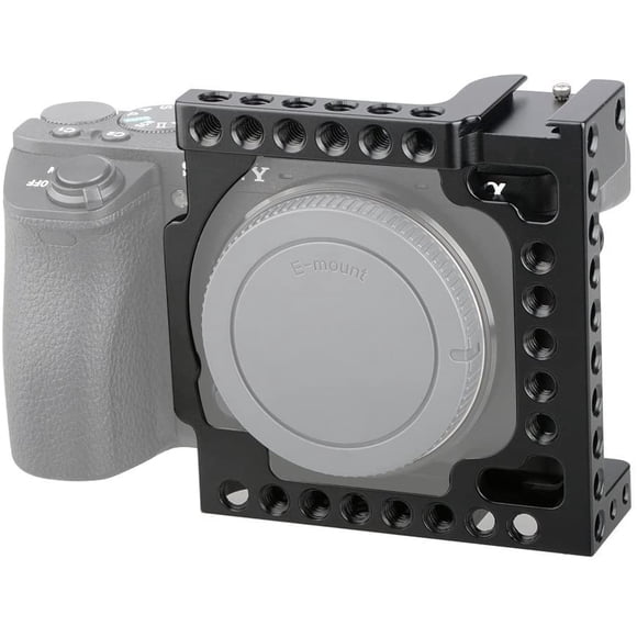 CAMVATE Aluminum Camera Cage for Sony A6500, A6000,A6300,ILCE-6000,ILCE-6300,NEX7 with Conversion 1/4"-20 Adapter