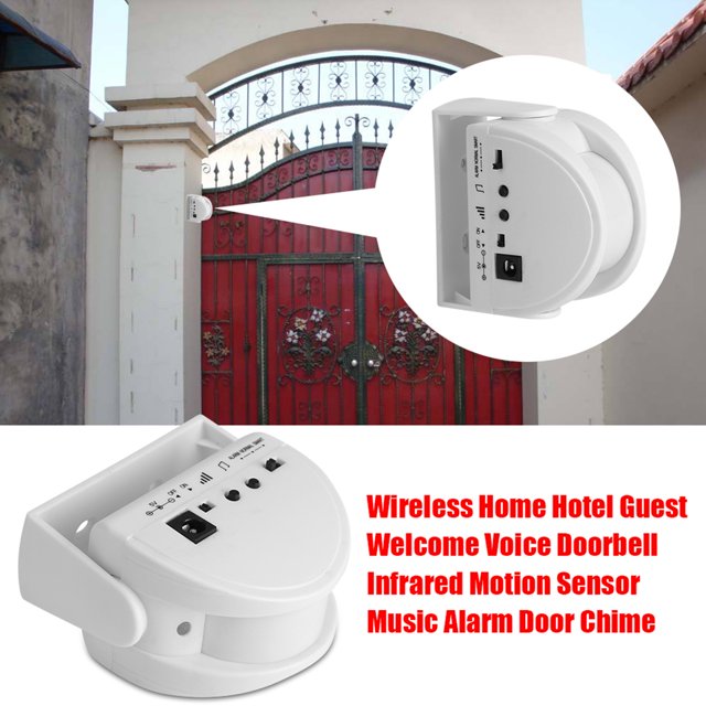 Smart Home Hotel Guest Welcome Voice Infrared Motion Sensor Music Alarm