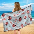 thumbnail image 4 of Garronmavis Cute Ladybug Car Seat Towel Cover Stain Resistant Breathable Non-Slip 1 PC Easy Install Front Seat Protector with Storage Bag for Cars SUV Trucks Sedan Van, 4 of 9